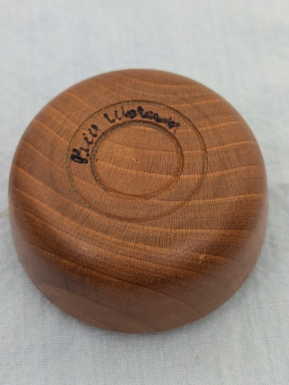Wooden Jewelry or Treasure Box Small 2.25 Inch Vintage - Picture 4 of 6